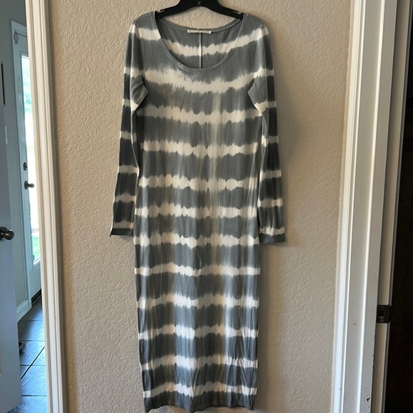 Peruvian Connection XS Beachcomber Tie Dye Boho Beachy  Long Sleeve Maxi Dress. - Picture 2 of 9
